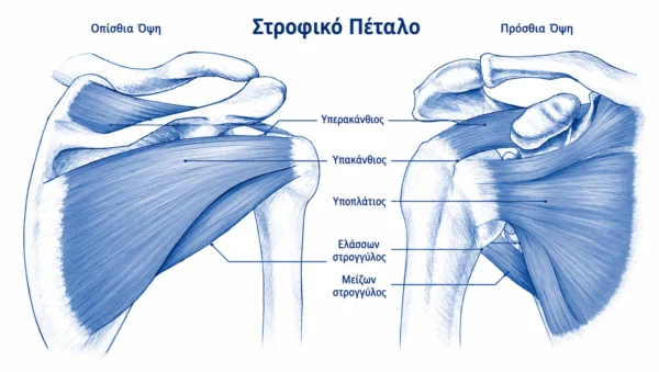 Ανατομία στροφικού πετάλου και υπερακανθίου μυός